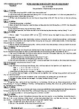 Đề thi học sinh giỏi Sinh học 9 (Có đáp án) - Năm học 2016-2017 - Phòng GD & ĐT Thái Bình